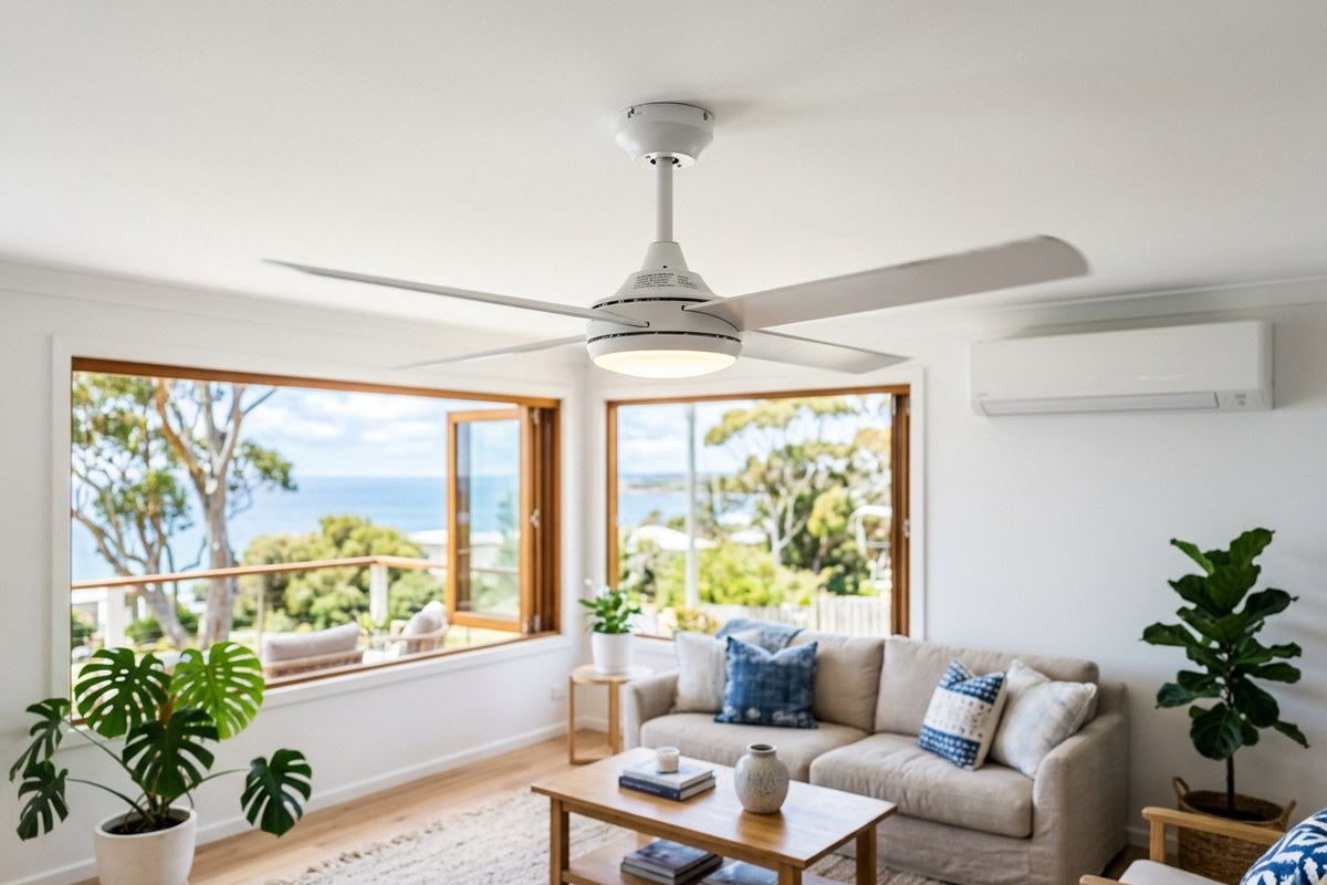 Ceiling Fans vs Air Conditioning for Coastal Central Coast Homes